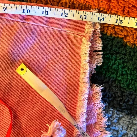 Stylish Pink Denim Women's Shorts - Picture 6 of 7